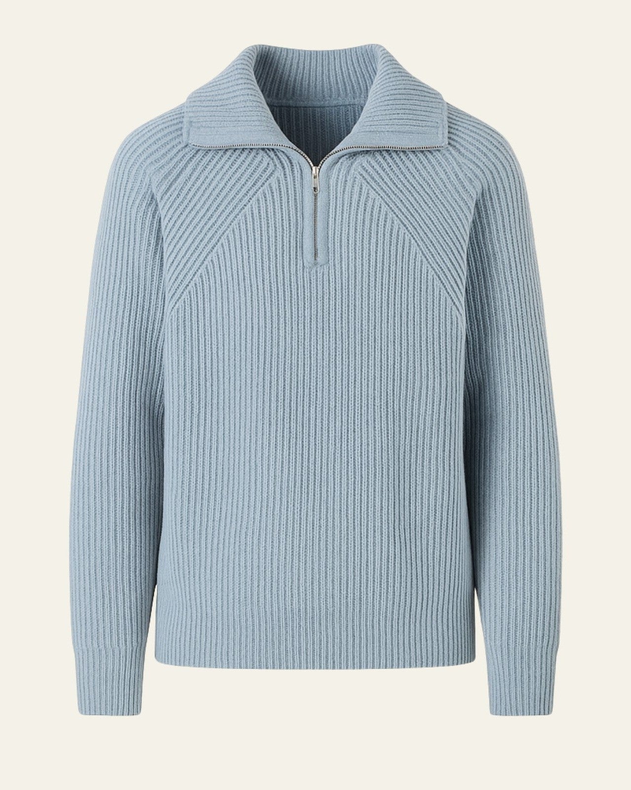 Maglione Uomo con Zip a Metà Torace Caldo Maglia di Qualità
