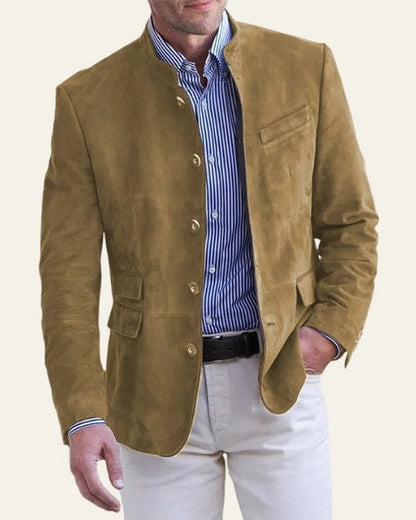 Giacca Uomo in Similpelle Effetto Suede