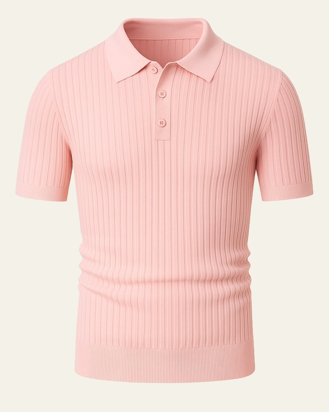Polo Uomo in Maglia di Viscosa Leggera Fresca Caduta Impeccabile