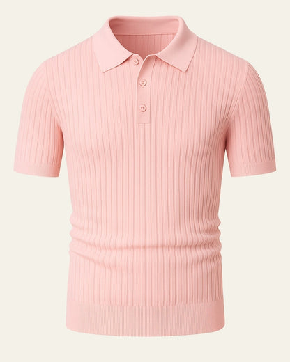 Polo Uomo in Maglia di Viscosa Leggera Fresca Caduta Impeccabile