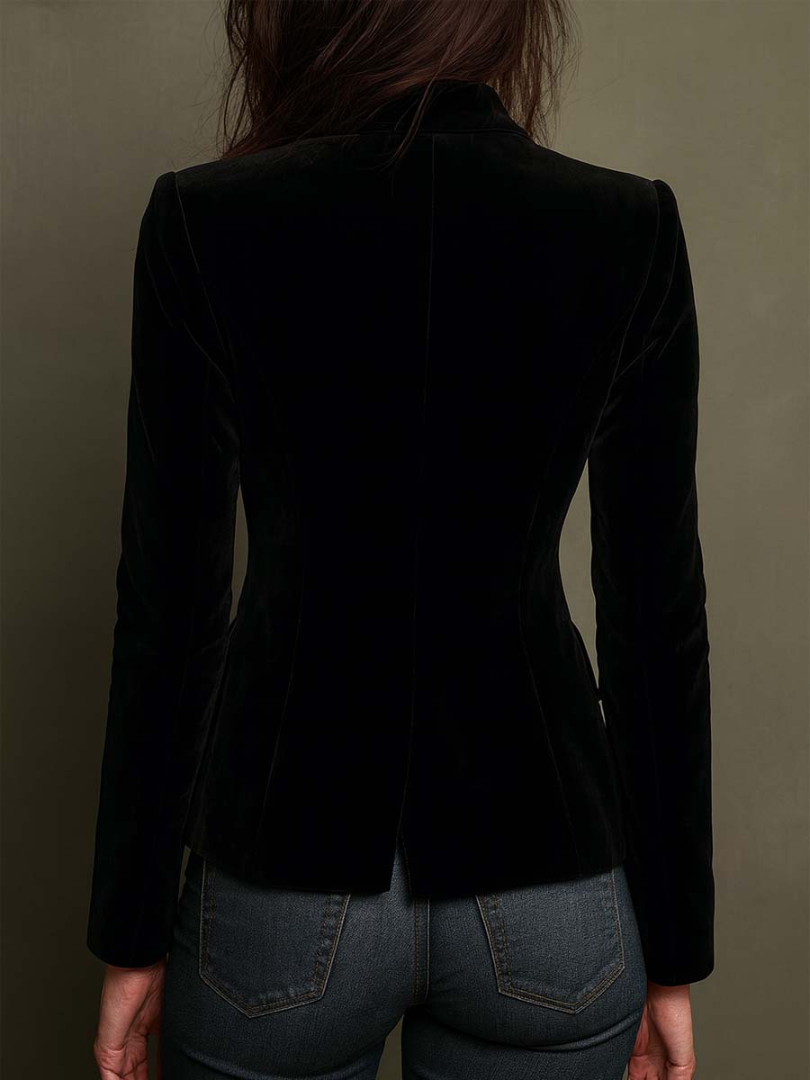 Maria | Blazer Donna Doppiopetto Ricamato a Fiori Multicolore