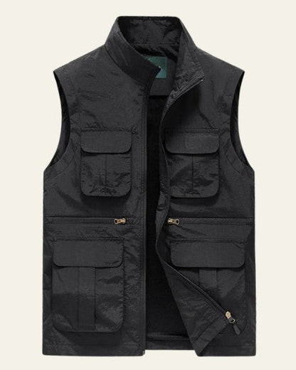 Gilet Uomo Multitasche in Tessuto Tecnico