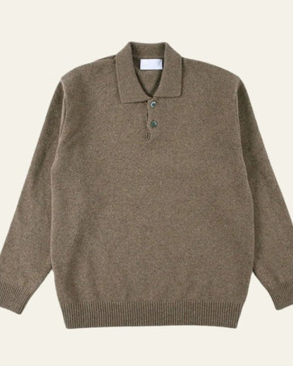 Maglione Polo Uomo in Maglia Morbida Colletto Comfort