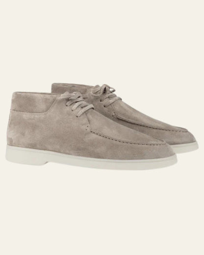 Stivaletti Desert Uomo in Scamosciato Vegetale Grigio Chiaro