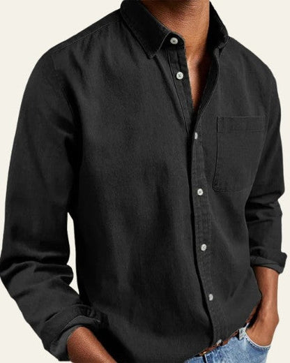 Camicia Uomo a Maniche Lunghe Trama Leggera Versatile
