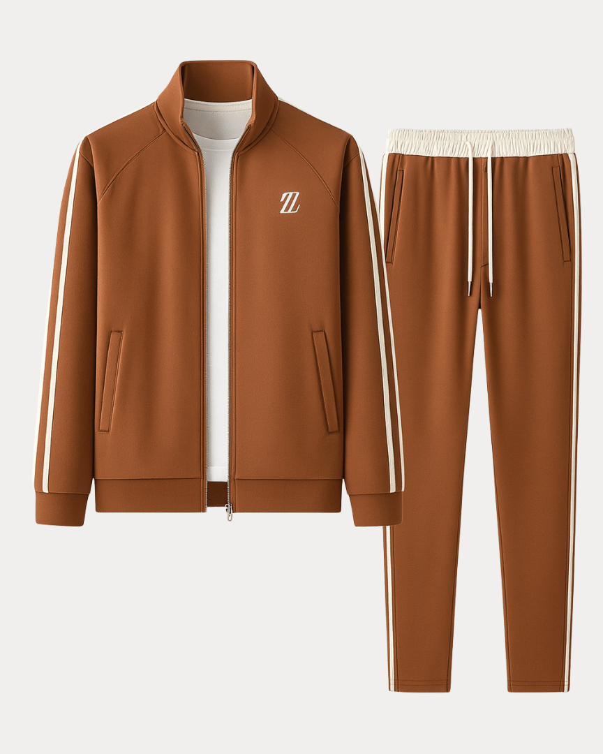 Completo Sportivo Uomo Giacca con Zip e Pantaloni Palestra