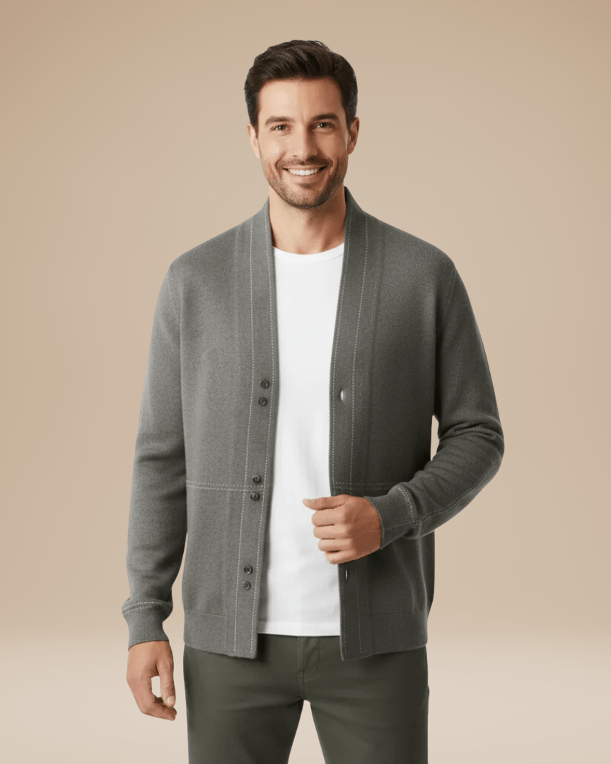 Cardigan Uomo Leggero in Cotone