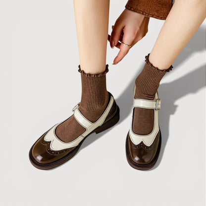 Scarpe Mary Jane Donna con Tacco Basso