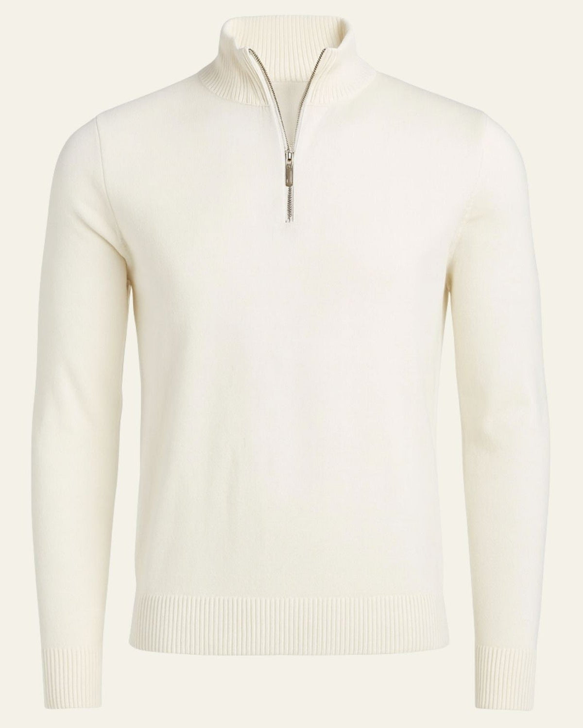 Maglione Uomo Collo Alto Zip Parziale Stile Europeo Versatile