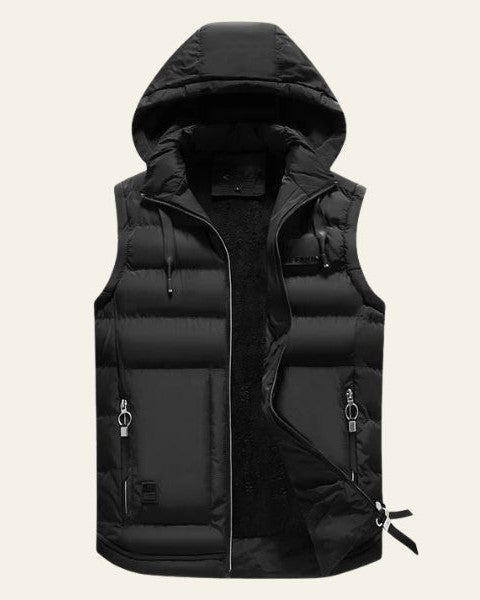 Gilet Uomo Imbottito con Cappuccio