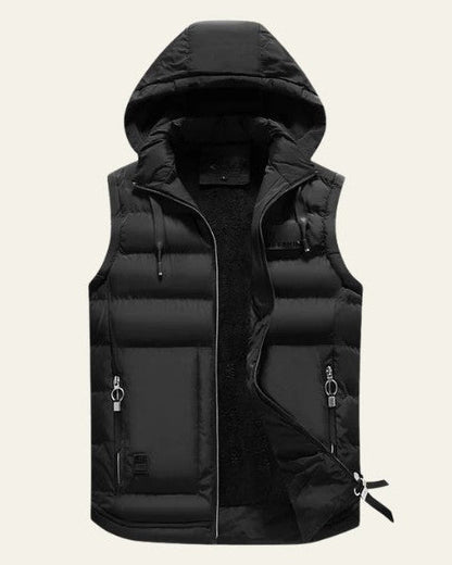 Gilet Uomo Imbottito con Cappuccio