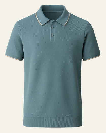 Polo Uomo in Maglia Sagomata Piqué Raffinata Comfort Premium