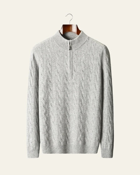Maglione Uomo in Lana Merino con Zip