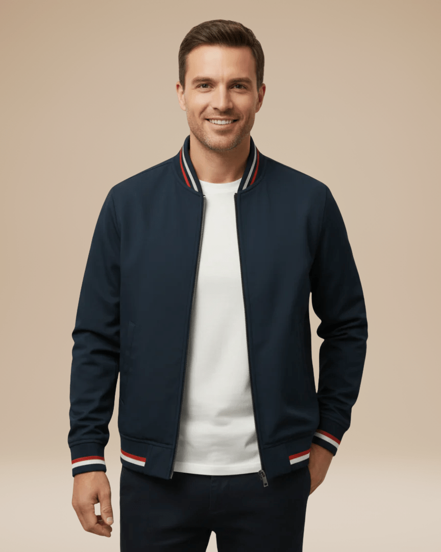 Bomber Uomo con Colletto a Costine