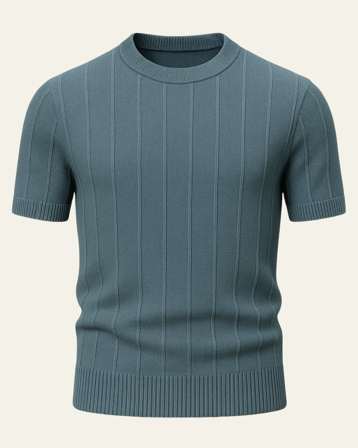 Maglietta Uomo a Costine in Cotone Leggero Comfort Raffinato