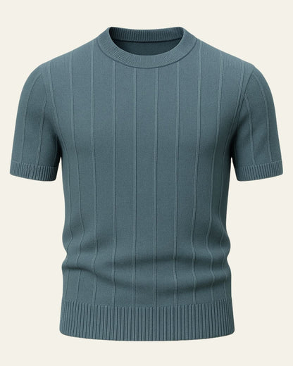 Maglietta Uomo a Costine in Cotone Leggero Comfort Raffinato