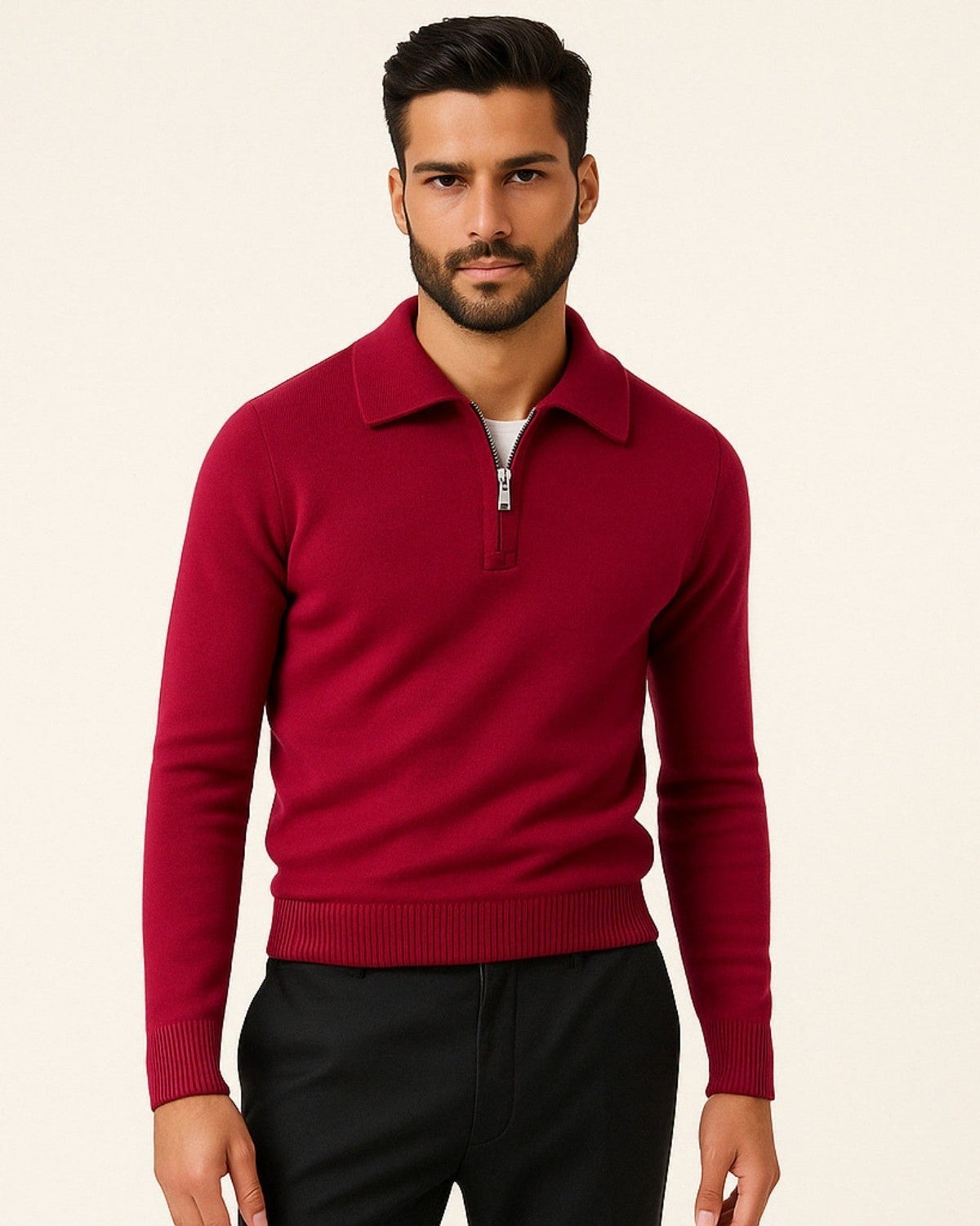 Maglione Uomo in Cashmere con Zip Morbido Raffinato Avvolgente