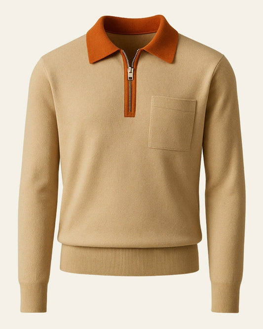 Maglione Uomo in Cashmere con Zip Premium