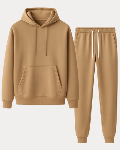 Completo Uomo Casual Felpa con Cappuccio e Jogger Sportivo