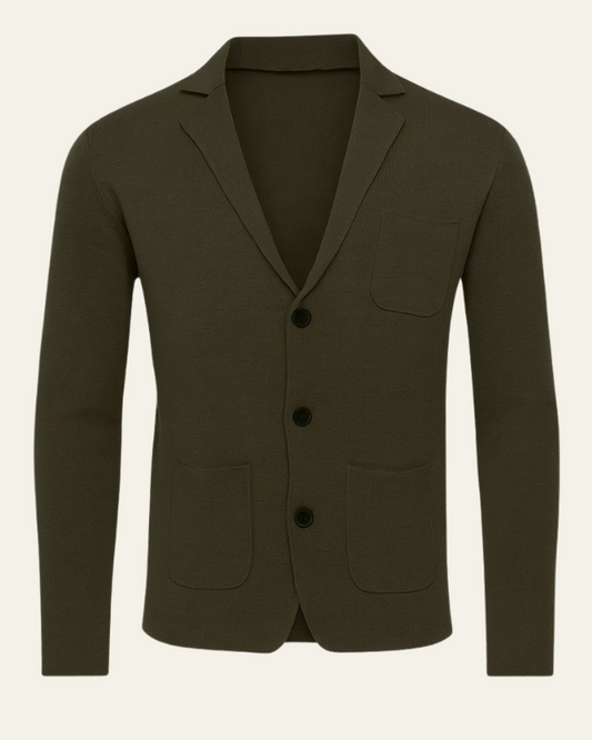 Blazer Uomo in Maglia Premium Slim Fit