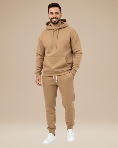 Completo Uomo Casual Felpa con Cappuccio e Jogger Sportivo