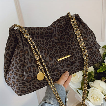 Greta | Borsa a Tracolla Donna con Stampa Leopardata