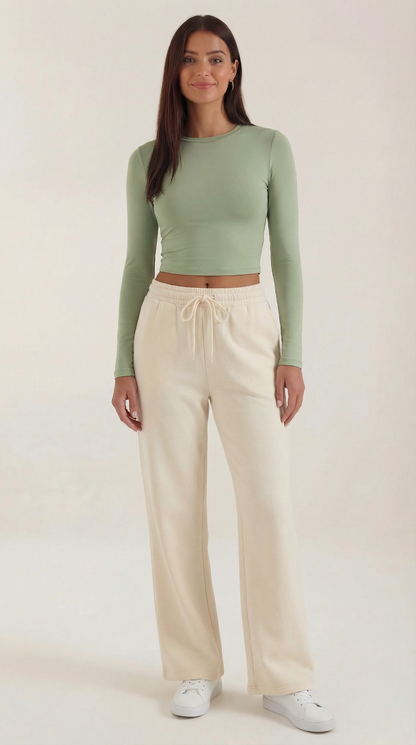 Top Crop Donna Elastico