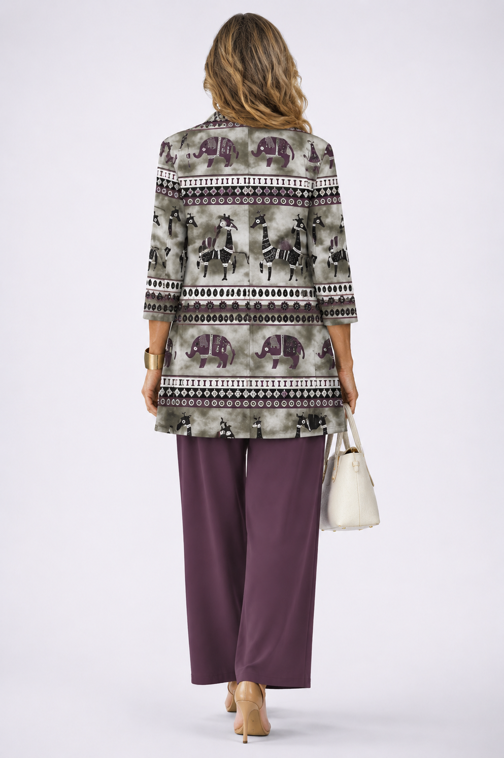 Valentina | Completo Donna 3 Pezzi Viola Prugna