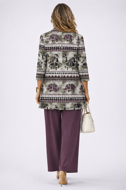 Valentina | Completo Donna 3 Pezzi Viola Prugna
