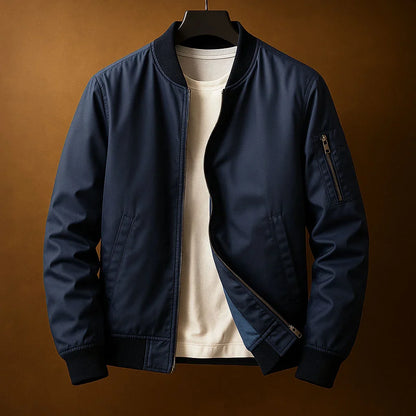 Bomber Uomo Classico con Tasca sulla Manica