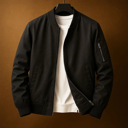 Bomber Uomo Classico con Tasca sulla Manica