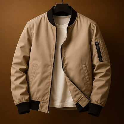 Bomber Uomo Classico con Tasca sulla Manica