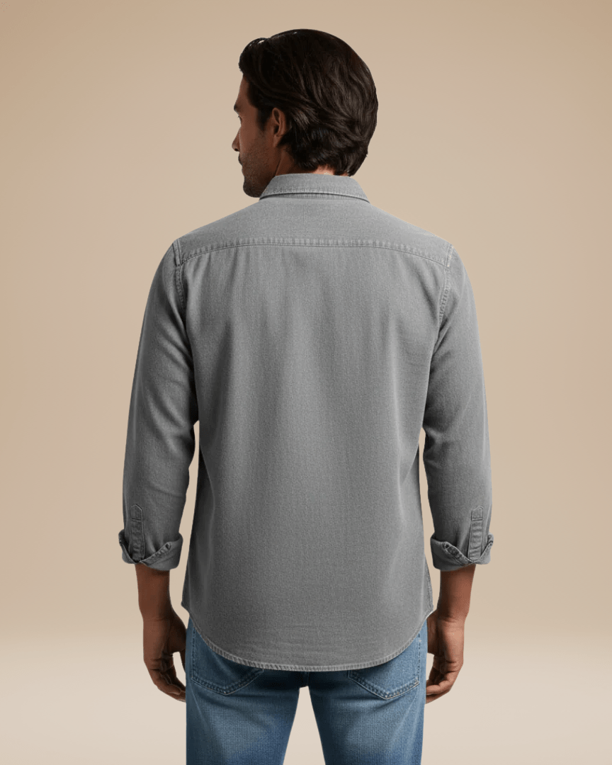Camicia Uomo Casual Elegante in Cotone Spazzolato Morbida