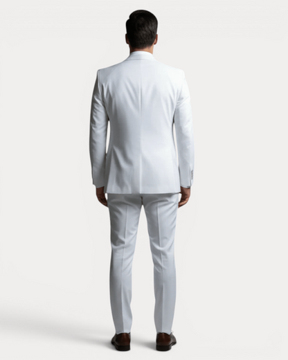 Abito Uomo Tre Pezzi Su Misura in Lana Stretch Formale