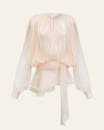 Blusa Donna in Chiffon di Seta