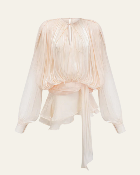 Blusa Donna in Chiffon di Seta