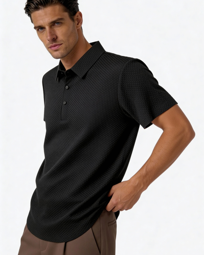 Polo Uomo in Tessuto Leggero Linea Pulita Contemporanea