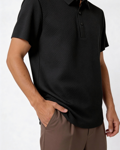 Polo Uomo in Tessuto Leggero Linea Pulita Contemporanea