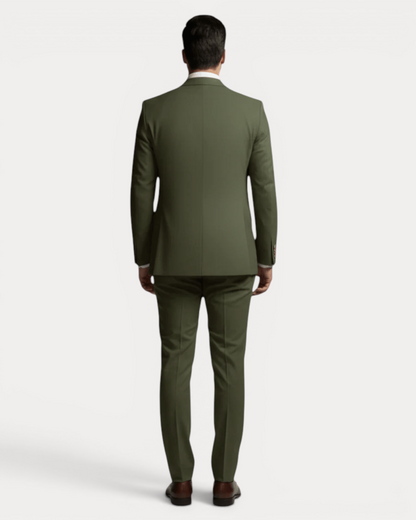Abito Uomo Tre Pezzi Su Misura in Lana Stretch Formale