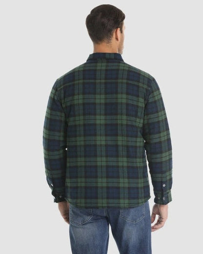Overshirt Uomo in Flanella Trapuntata
