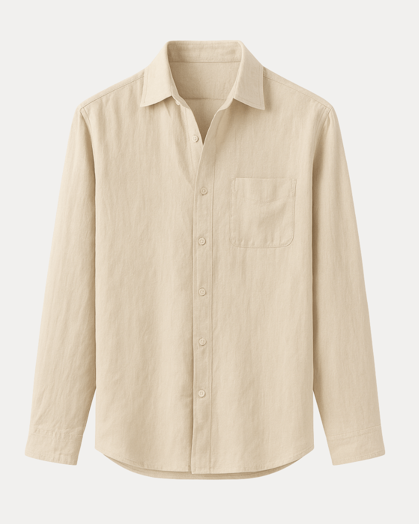 Camicia Uomo Maniche Lunghe Leggera Traspirante Comoda