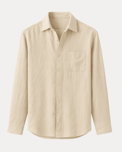 Camicia Uomo Maniche Lunghe Leggera Traspirante Comoda