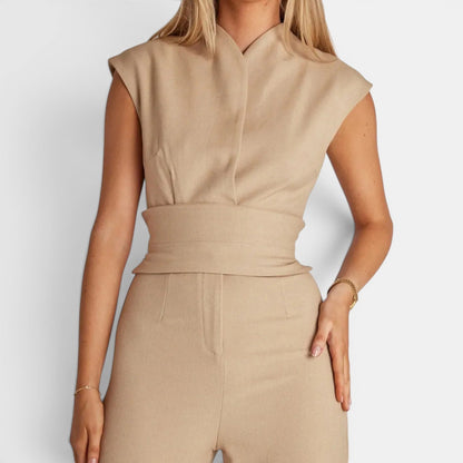 Tuta Donna Elegante Drappeggiata