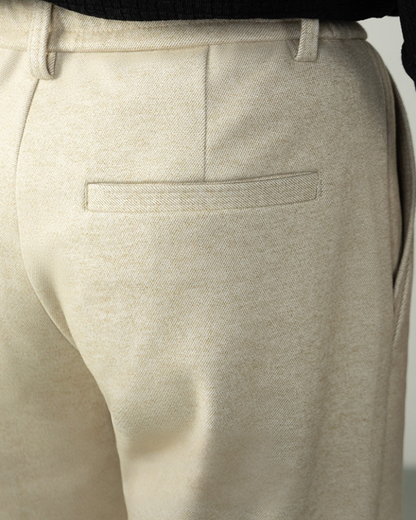 Pantaloni Uomo Gamba Dritta in Lana Sartoriali Caldi