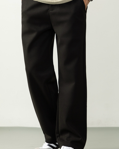 Pantaloni Uomo in Lana Gamba Dritta Caldi Senza Tempo