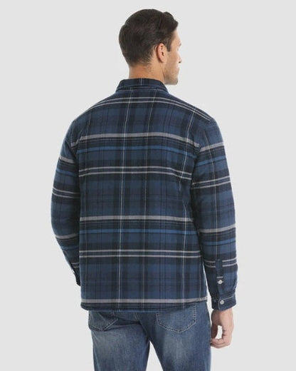 Overshirt Uomo in Flanella Trapuntata