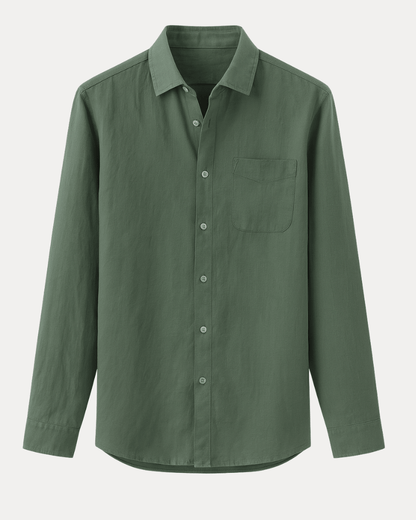Camicia Uomo Maniche Lunghe Leggera Traspirante Comoda