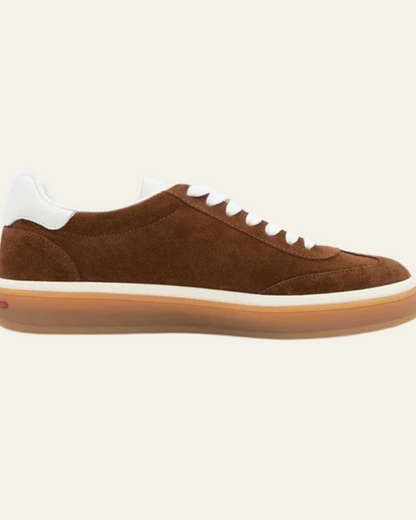 Sneaker Basse Uomo in Camoscio Raffinatezza Contemporanea Riviera
