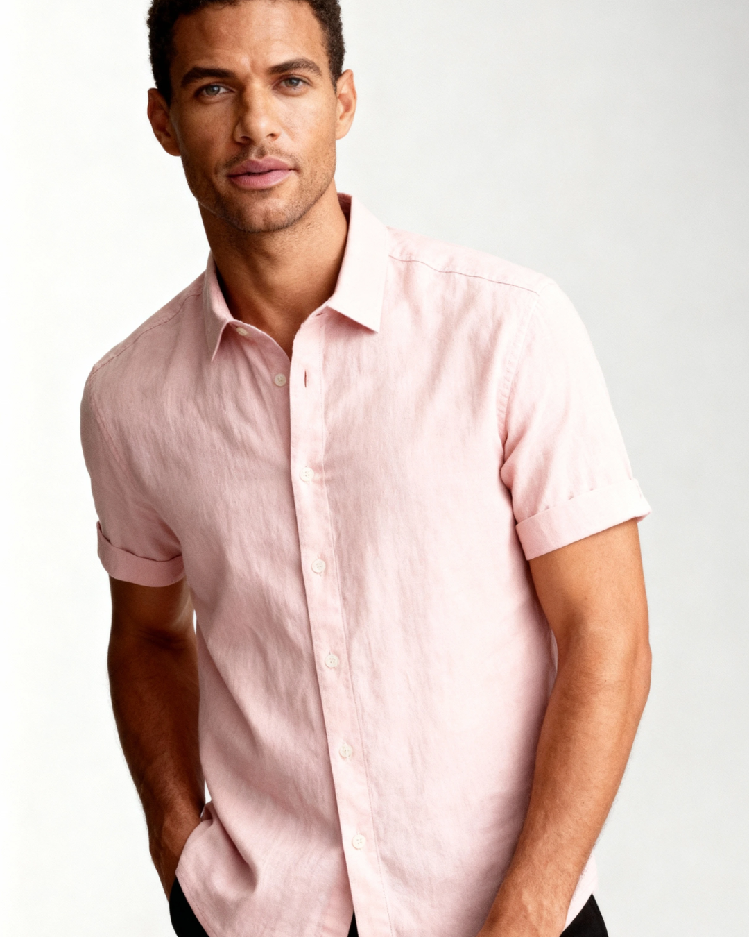 Camicia Uomo Maniche Corte Riviera Premium Fresca Traspirante