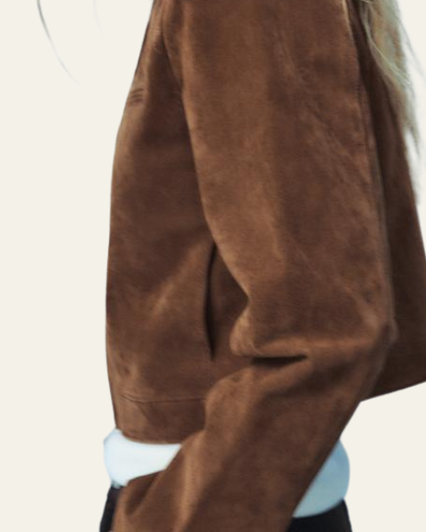 Giacca Corta Donna in Camoscio Vegano